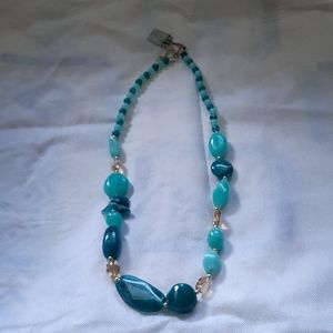 Faux Jade Beaded Necklace